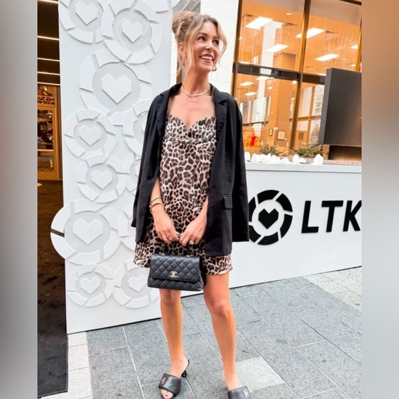 Anthropologie Dhruv Kapoor Leopard Print Mini Dress - Picture 5 of 16